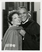 Dr. Johnnetta Betsch Cole with Harry Belafonte, circa 1990