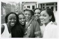 Dr. Johnnetta Betsch Cole with Students, circa 1990