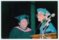 Judy Tilman Gebre-Hiwet and Johnnetta B. Cole, 1990
