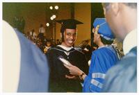 Johnnetta B. Cole with Student at Commencement 1993