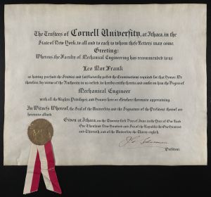 Cornell University Diploma
