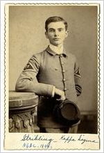 Photograph of North Georgia Agricultural College cadet Stribling, Dahlonega, Georgia, 1890s
