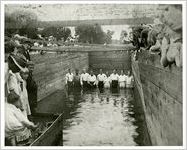 Photograph of a baptism, Dahlonega, Georgia