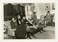 Photograph of women gathering for tea, Dahlonega, Georgia, 1952 October 13