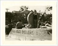 Photograph of a parade float, Dahlonega, Georgia, 1955 October