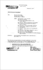 Establishment of Presidential Review and Directive Series/NSC