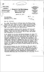 Letter to President Jimmy Carter from U.S. Congressman Daniel J. Flood