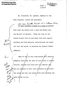 State of the Union [Address] Drafts - 1/19/78 [3]