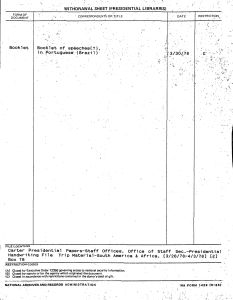 3/28/78-4/3/78 Trip Material – South America & Africa [2]