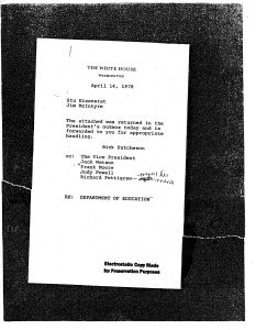 5/2/78 - Department of Education - Organization Plan [1]