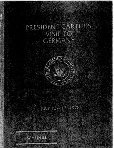 7/13/78-7/18/78 - President Carter’s Trip to Germany, Briefing Book