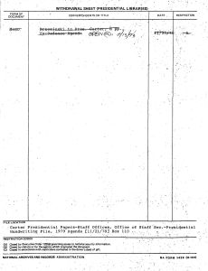 11/21/78 - 1979 Agenda