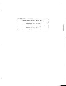 President’s Trip to Oklahoma and Texas, 3/24/79-3/25/79