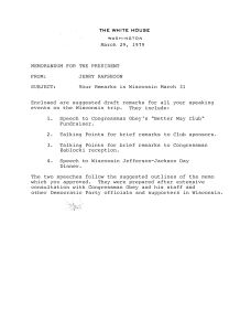 President’s Trip to Wisconsin, 3/31/79 [1]