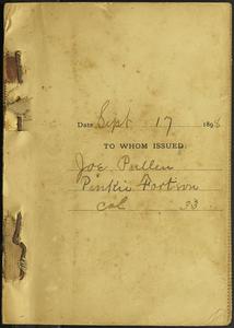 Court Receipts, bound volume
