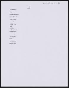 Letters, Court Strays-B1-1797-1799