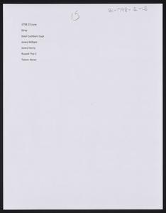 Letters, Court Strays-B1-1797-1799