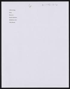 Letters, Court Strays-B1-1797-1799