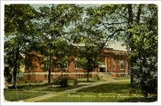 Postcard of Peabody Library, University Campus, Athens, GA
