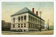 Postcard of City Library, Portland, Ore.