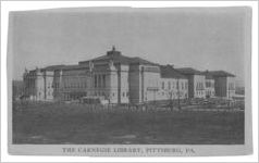 Postcard of The Carnegie Library, Pittsburg, PA.