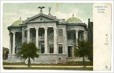 Postcard of Houston, Texas, Carnegie Library