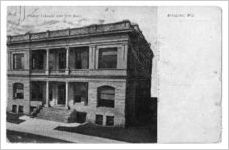 Postcard of Public Library and City Hall. Appleton, Wis.