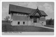 Postcard of Public Library Kaukauna, Wis.