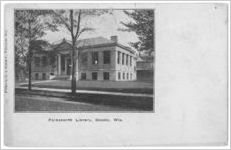 Postcard of Farnworth Library, Oconto, Wis.