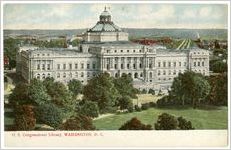 Postcard of U.S. Congressional Library, Washington, D..C.
