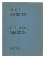 Social register : Columbus, Georgia, 1936