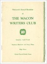 Nineteenth Annual Breakfast of the Macon Writers Club
