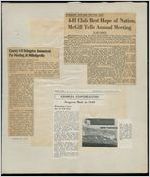 Newspaper clippings of 4-H club activities, Clarkesville, Habersham County, Georgia, 1950
