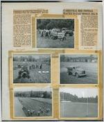 Clippings of Clarkesville High School football team and football field maintenance, Clarkesville, Habersham County, Georgia, 1950