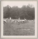 Photograph of a football team practicing, Clarkesville, Habersham County, Georgia, 1953