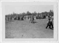Photograph of children playing on a playground, Clarkesville, Habersham County, Georgia, 1953