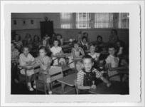 Photograph of children in a classroom, Clarkesville, Habersham County, Georgia, 1953