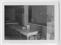 Photograph of a kitchen dining area, Clarkesville, Habersham County, Georgia, 1953