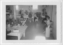 Photograph of young children working in a classroom, Clarkesville, Habersham County, Georgia, 1953
