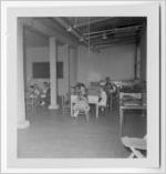 Photograph of young children seated at tables in a classroom, Clarkesville, Habersham County, Georgia, 1953