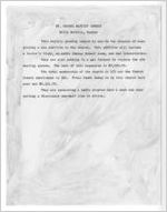 Report on Mount Carmel Baptist Church, Clarkesville, Habersham County, Georgia, 1953