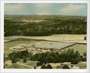 Aerial photograph of an unidentified industrial building, Clarkesville, Habersham County, Georgia, 1953