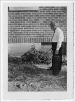 Photograph of a man operating spraying equipment, Clarkesville, Habersham County, Georgia, 1953