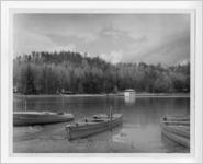 Photograph of boats on a body of water, Clarkesville, Habersham County, Georgia, 1953
