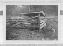 Photograph of a wooden shed, Clarkesville, Habersham County, Georgia, 1953