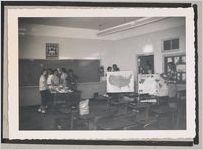 Photograph of students working with maps in a classroom, Clarkesville, Habersham County, Georgia, 1950