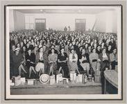 Photograph of audience at a Frigidaire Cooking School demonstration, Clarkesville, Habersham County, Georgia, 1950