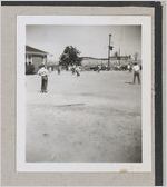 Photograph of elementary school students playing outdoors, Clarkesville, Habersham County, Georgia, 1950
