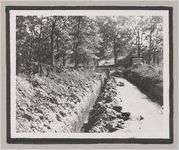 Photograph of a freshly dug trench, Clarkesville, Habersham County, Georgia, 1950