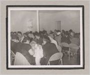 Photograph of people dining at the Clarkesville Presbyterian Church, Clarkesville, Habersham County, Georgia, 1950